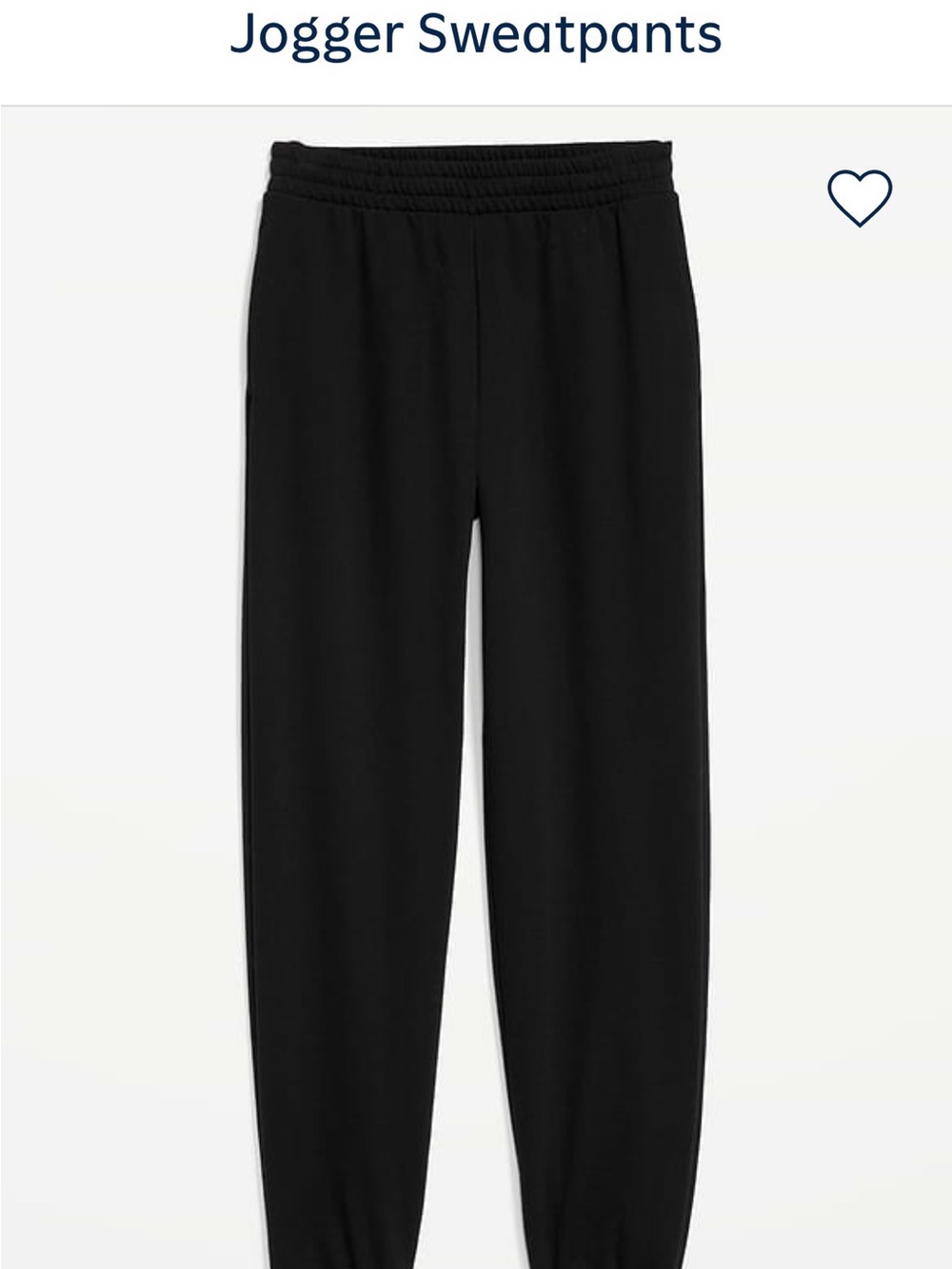 Old Navy Light Heather Black Women's Joggers - Elastic Waist
